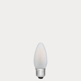 4W Candle LED Bulb E27 Frost in Warm White - LiquidLEDs® - Candle Bulbs