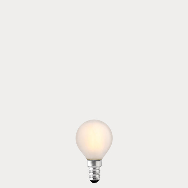 4W Fancy Round LED Bulb E14 Frost in Warm White - LiquidLEDs® - Fancy Round