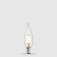 4W Flame Tip Candle LED Bulb B15 Clear in Warm White - LiquidLEDs™ - Candle Bulbs