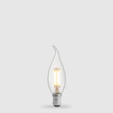4W Flame Tip Candle LED Bulb B15 Clear in Warm White - LiquidLEDs™ - Candle Bulbs