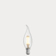 4W Flame Tip Candle LED Bulb B15 Clear in Warm White - LiquidLEDs® - Candle Bulbs