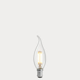 4W Flame Tip Candle LED Bulb B15 Clear in Warm White - LiquidLEDs® - Candle Bulbs