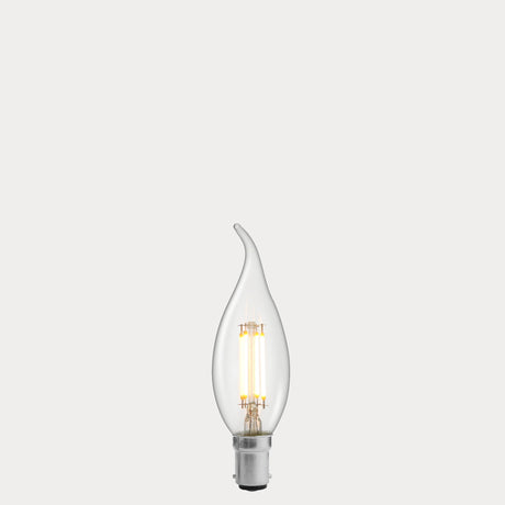 4W Flame Tip Candle LED Bulb B15 Clear in Warm White - LiquidLEDs® - Candle Bulbs
