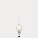 4W Flame Tip Candle LED Bulb E14 Clear in Warm White - LiquidLEDs® - Candle Bulbs