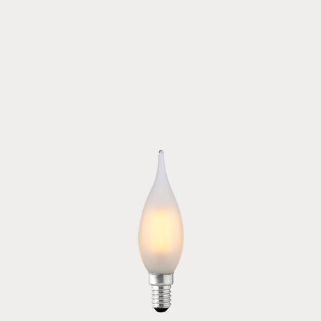 4W Flame Tip Candle LED Bulb E14 Frost in Warm White - LiquidLEDs® - Candle Bulbs
