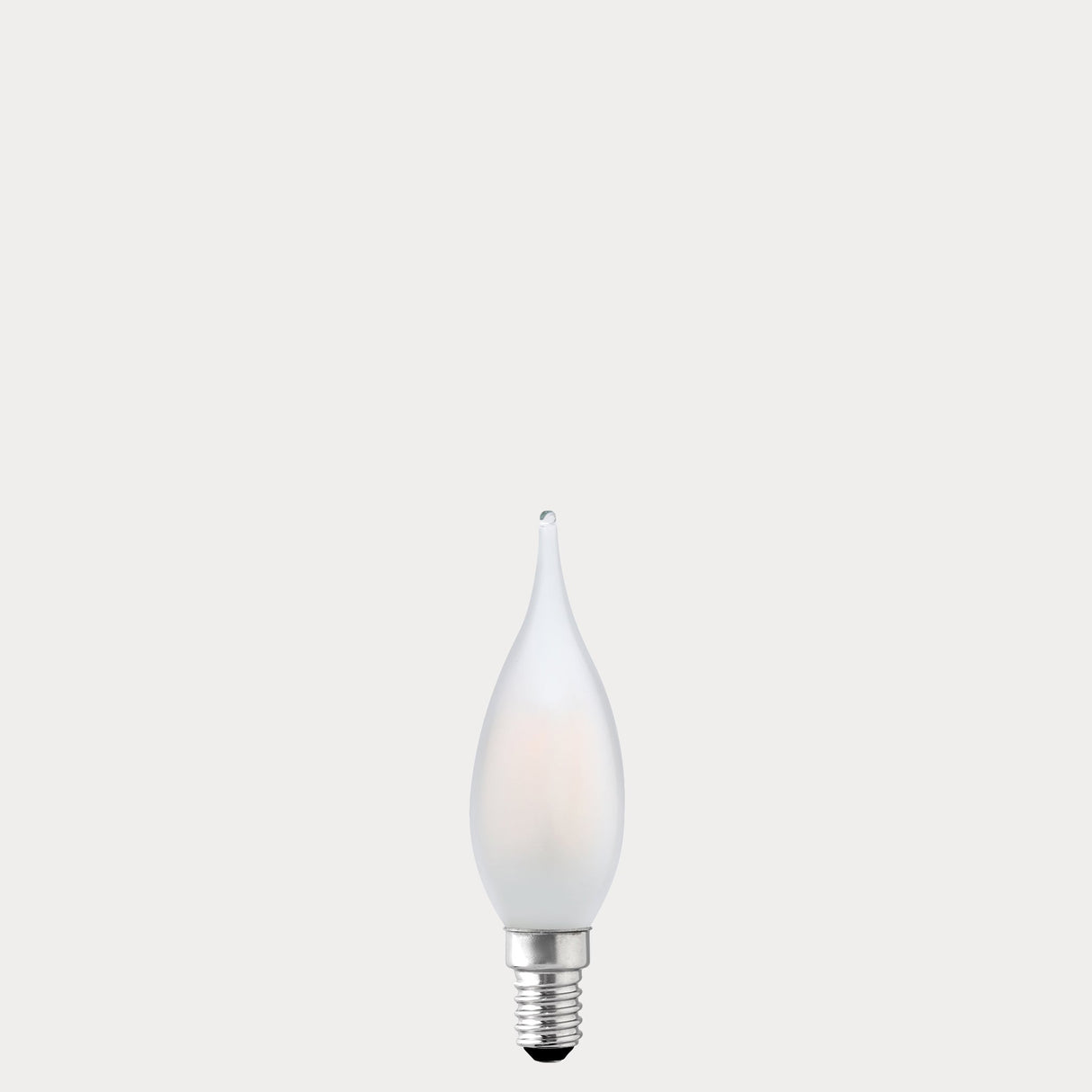 4W Flame Tip Candle LED Bulb E14 Frost in Warm White - LiquidLEDs® - Candle Bulbs