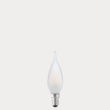 4W Flame Tip Candle LED Bulb E14 Frost in Warm White - LiquidLEDs® - Candle Bulbs