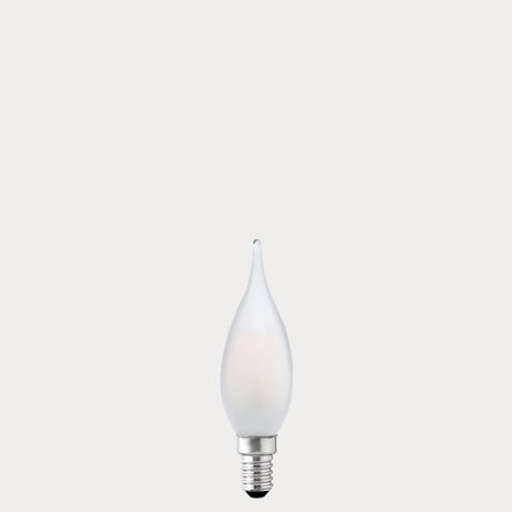 4W Flame Tip Candle LED Bulb E14 Frost in Warm White - LiquidLEDs® - Candle Bulbs