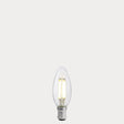 5.5W Candle LED Bulb B15 Clear in Natural White - LiquidLEDs® - Candle Bulbs