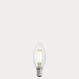 5.5W Candle LED Bulb B15 Clear in Natural White - LiquidLEDs® - Candle Bulbs