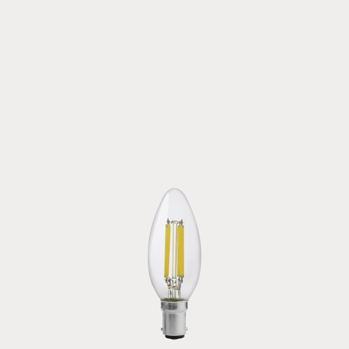 5.5W Candle LED Bulb B15 Clear in Natural White - LiquidLEDs® - Candle Bulbs