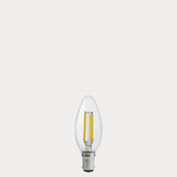 5.5W Candle LED Bulb B15 Clear in Natural White - LiquidLEDs® - Candle Bulbs