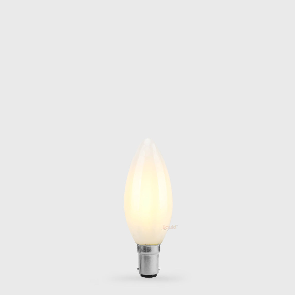 5.5W Candle LED Bulb B15 Frost in Warm White - LiquidLEDs™ - Candle Bulbs