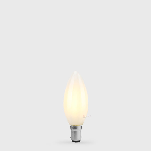 5.5W Candle LED Bulb B15 Frost in Warm White - LiquidLEDs™ - Candle Bulbs