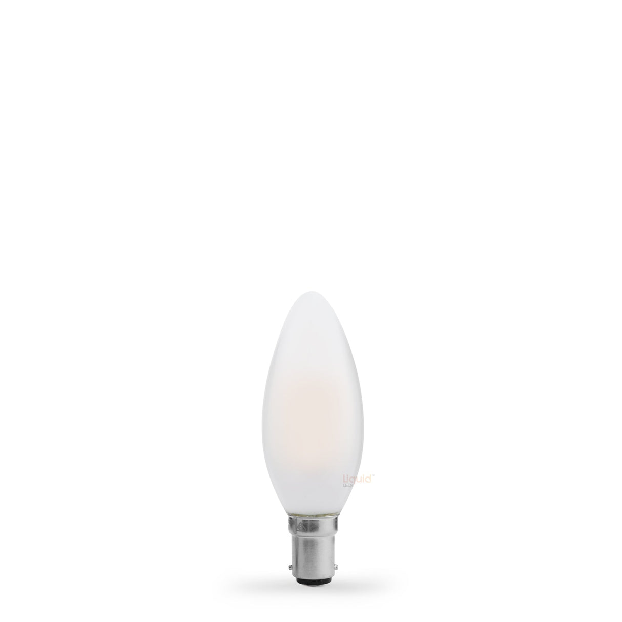 5.5W Candle LED Bulb B15 Frost in Warm White - LiquidLEDs™ - Candle Bulbs