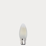 5.5W Candle LED Bulb B22 Frost in Warm White - LiquidLEDs® - Candle Bulbs