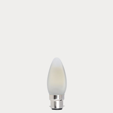 5.5W Candle LED Bulb B22 Frost in Warm White - LiquidLEDs® - Candle Bulbs