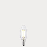 5.5W Candle LED Bulb E14 Clear in Natural White - LiquidLEDs® - Candle Bulbs
