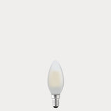 5.5W Candle LED Bulb E14 Frost in Warm White - LiquidLEDs® - Candle Bulbs