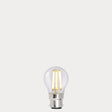5.5W Fancy Round LED Bulb B22 Clear in Warm White - LiquidLEDs® - Fancy Round