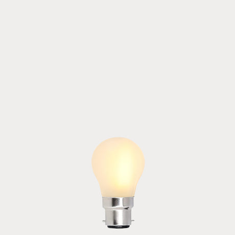 5.5W Fancy Round LED Bulb B22 Frost in Warm White - LiquidLEDs® - Fancy Round