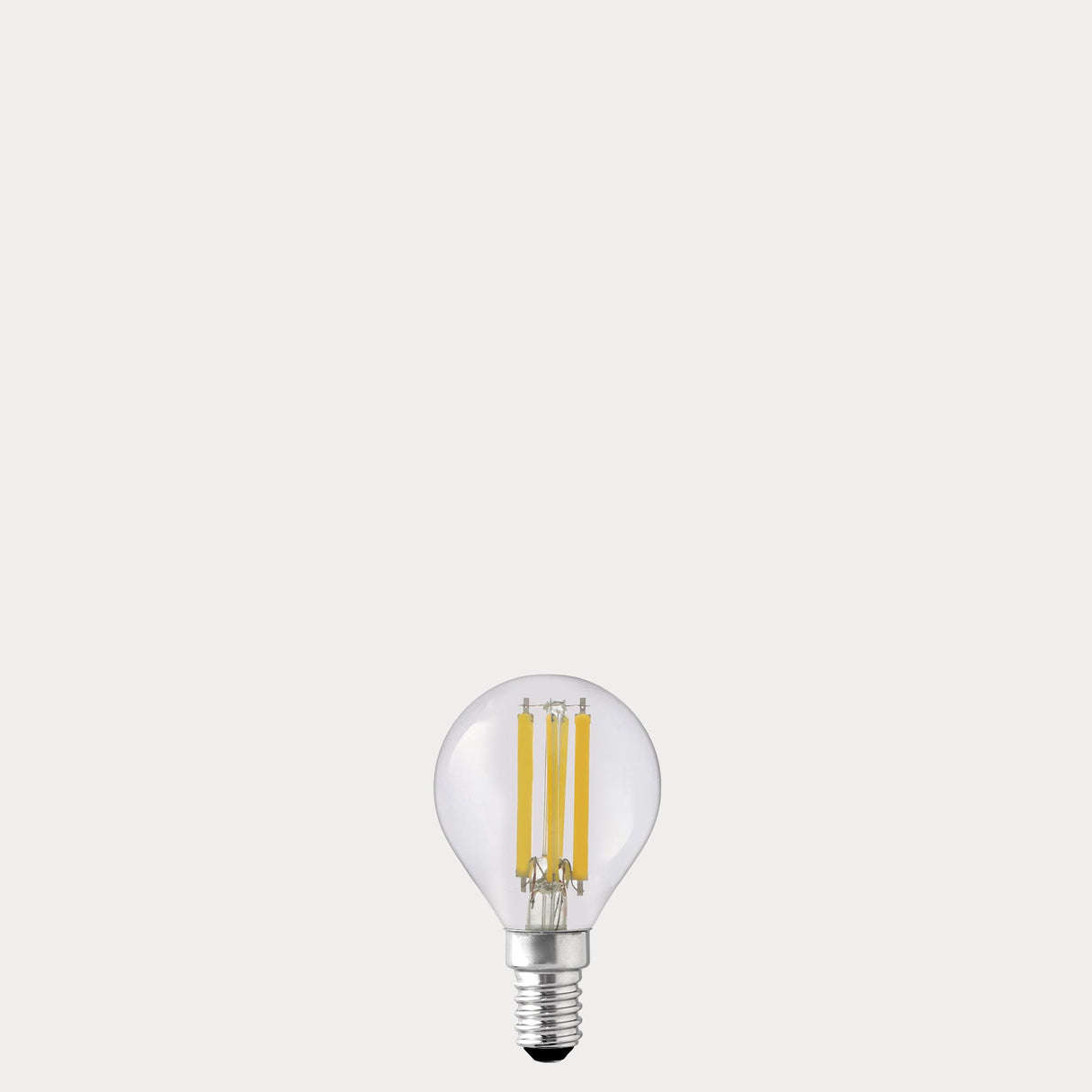 5.5W Fancy Round LED Bulb E14 Clear in Warm White - LiquidLEDs® - Fancy Round