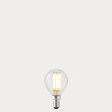 5.5W Fancy Round LED Bulb E14 Clear in Warm White - LiquidLEDs® - Fancy Round