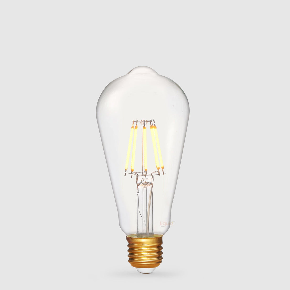 6W 12 Volt DC Edison LED Bulb E27 in Extra Warm - LiquidLEDs™ - Edison Bulbs