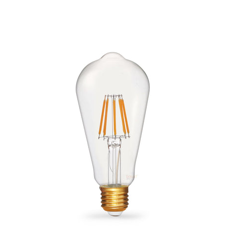 6W 12 Volt DC Edison LED Bulb E27 in Extra Warm - LiquidLEDs™ - Edison Bulbs