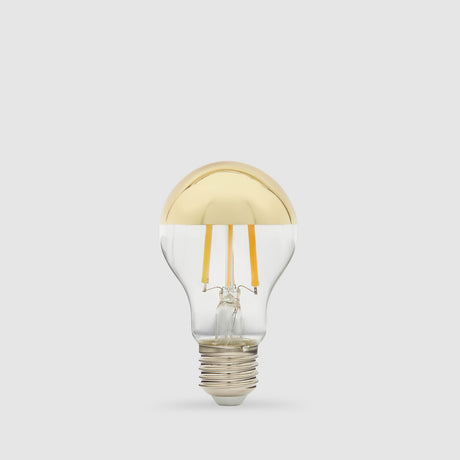 A60 LED bulb with gold top E27