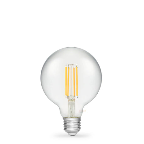 7.2W G95 LED Globe E27 Clear in Warm White - LiquidLEDs™ - Globe Bulbs