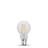 Bombilla LED GLS de 8 W, 12-24 V CA/CC, B22, transparente, en blanco natural