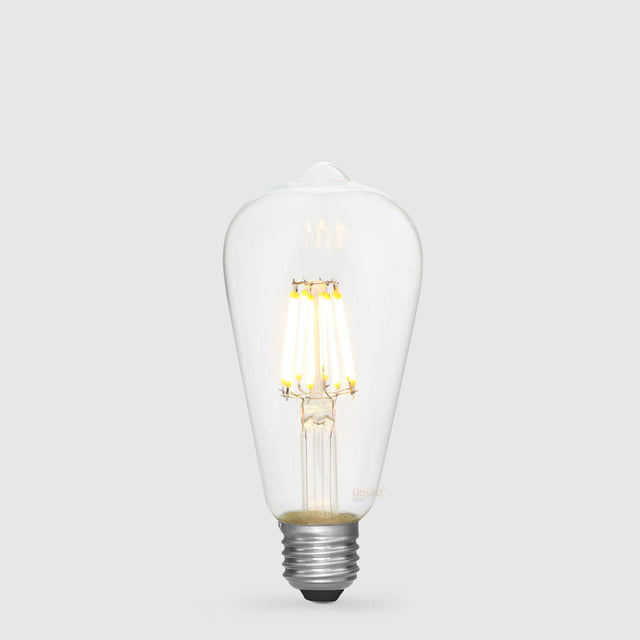 8W 12 - 24 Volt AC/DC Edison LED Bulb E27 in Warm White - LiquidLEDs™ - Edison Bulbs