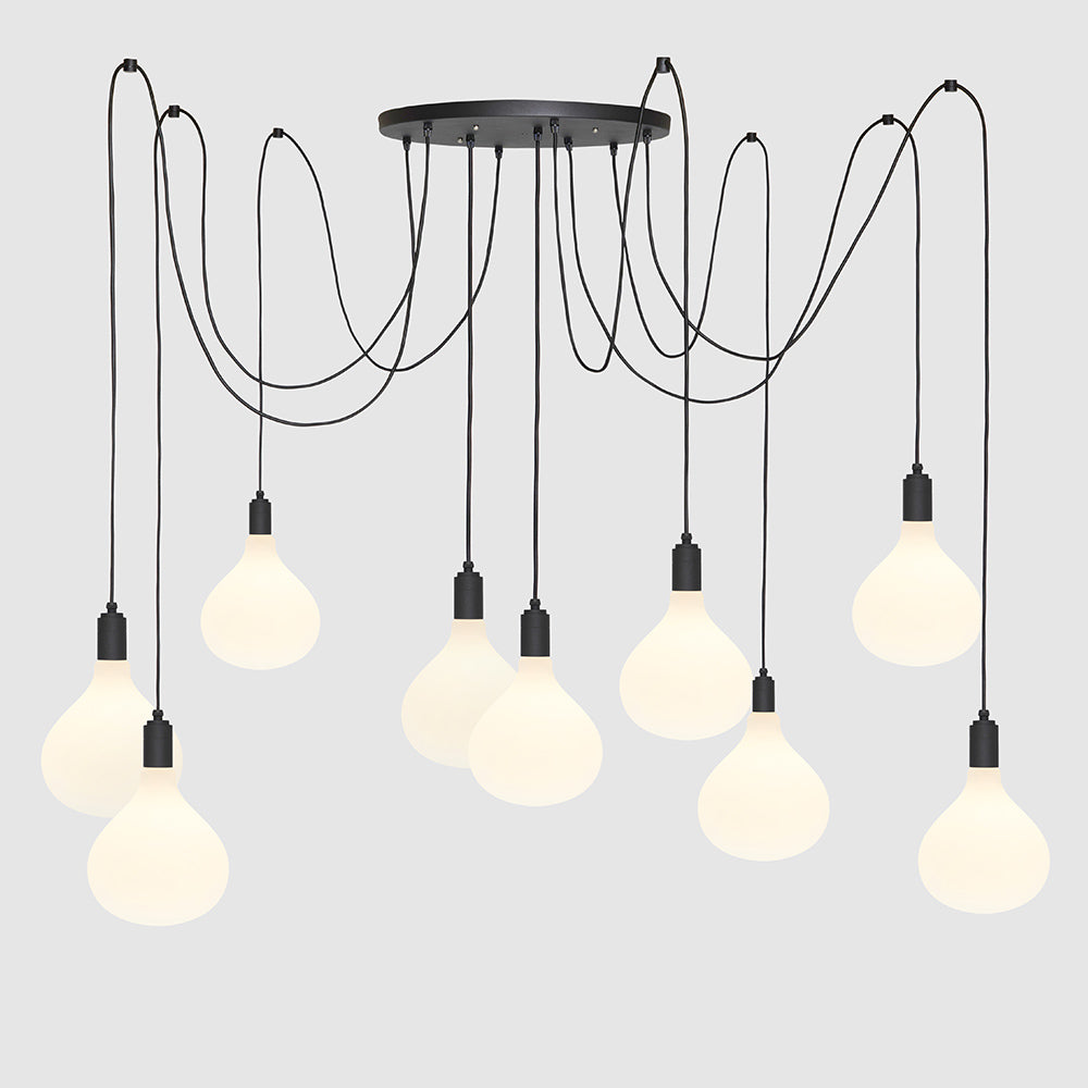 9 Drop Chandelier Light + Porcelain R160