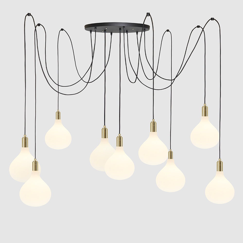 9 Drop Chandelier Light + Porcelain R160