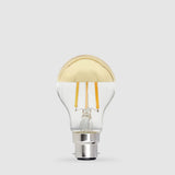 A60 gold top LED light bulb E27