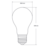 Ampoule LED GLS 11 W E27 transparente en blanc doux