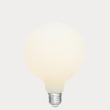 Dulora 11W G125 LED Globe E27 Porcelain in Soft White illuminated soft white 3000K diffused glow