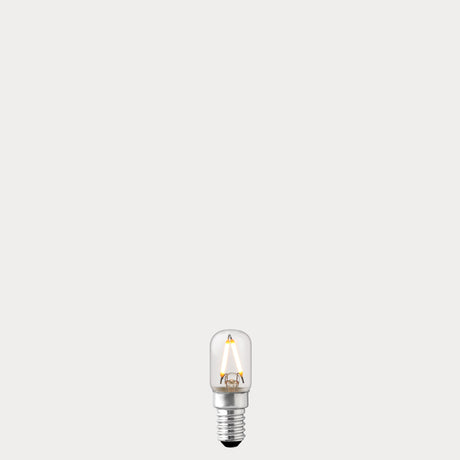Dulora 2W Pilot LED Light Bulb E14 in Warm White filaments glowing