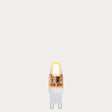 Dulora 2 Watt G9 Dimmable LED Light Bulb glowing warm white