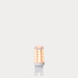 Dulora 3W G9 Frost LED Bulb In Warm White 2700K Glowing