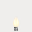 Dulora 4W Candle LED Bulb B22 Frost in Warm White illuminated warm white 2700K diffused glow