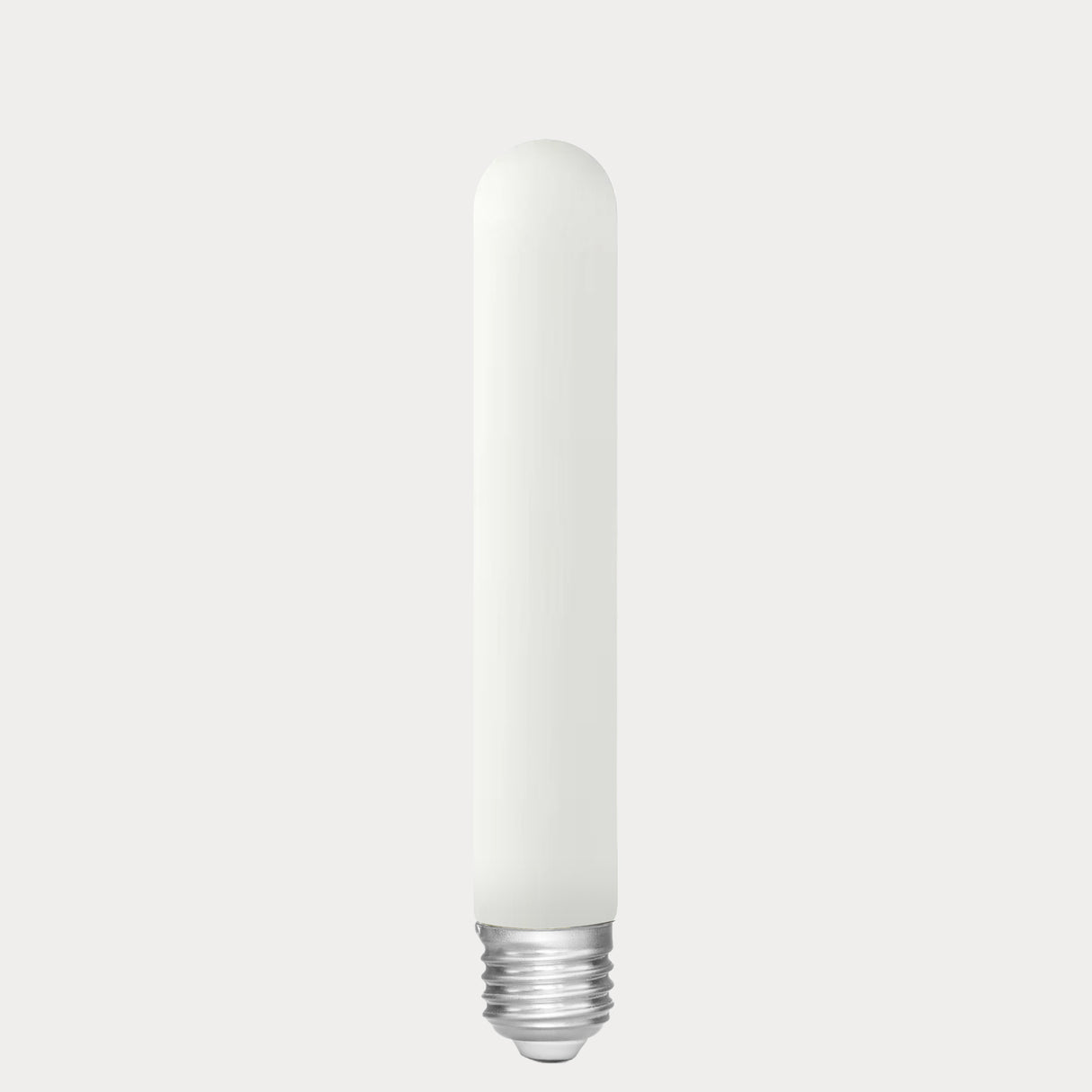 Dulora 4W Medium Tube LED Bulb E27 Matte Finish in Warm White with smooth matte white finish on compact tube shape