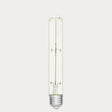 Dulora 4W Tubular Long LED Bulb E27 Clear in Warm White filaments glowing warm white 2700K