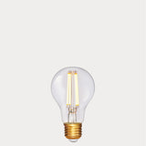 Dulora 6.5W GLS LED Bulb E27 in Extra Warm White filaments glowing extra warm white gold base