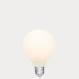 Dulora 7.2W G95 LED Globe E27 Porcelain in Soft White illuminated soft white 3000K diffused glow