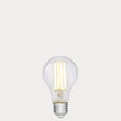 Dulora 7.5W GLS LED Bulb E27 Clear in Warm White filaments glowing warm white 2700K