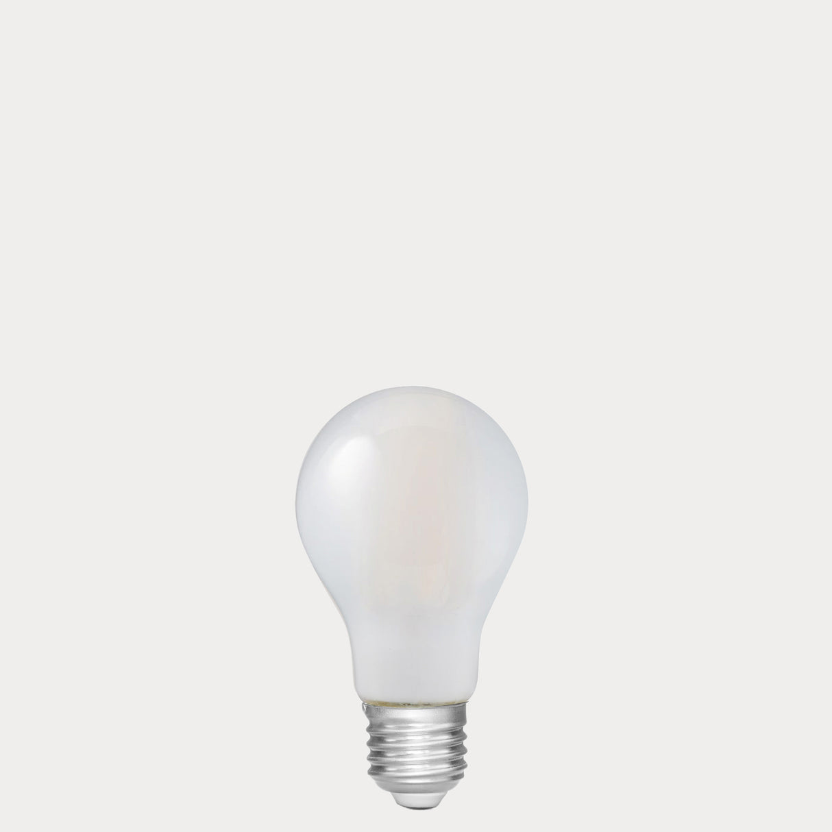 Dulora 7.5W GLS LED Bulb E27 Frost in Warm White unlit showing matte diffused glass