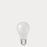 Dulora 7.5W GLS LED Bulb E27 Frost in Warm White unlit showing matte diffused glass