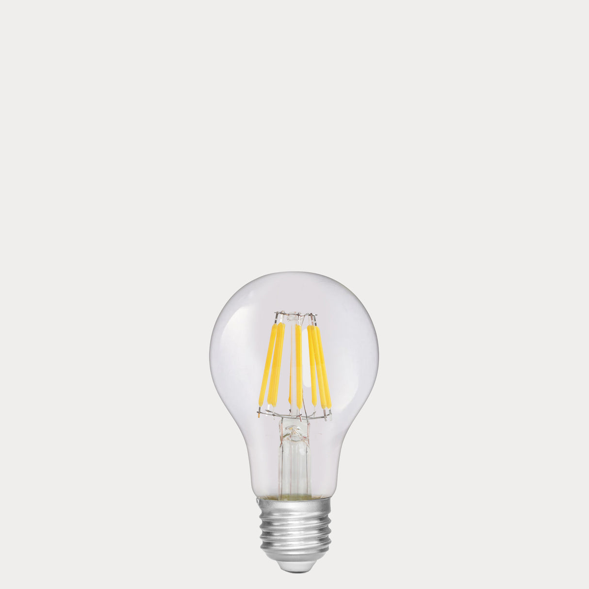 Dulora 8W 12-24 Volt AC/DC GLS LED Bulb E27 Clear in Warm White with filaments visible through clear A60 glass